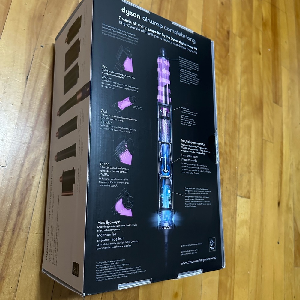 Dyson Airwrap Styler in Black and Pink